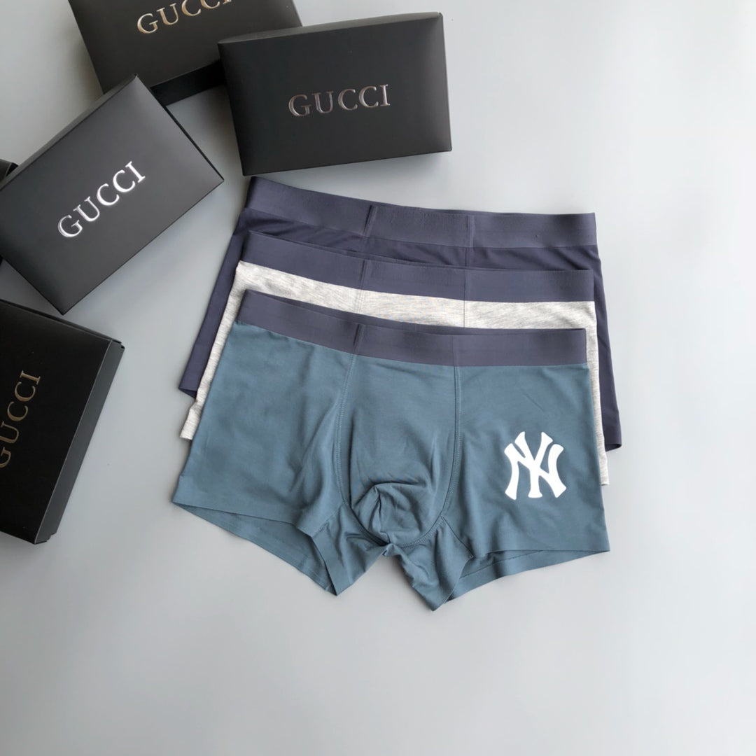 Gucci Oversized Letter Graphics Men's Boxer Briefs - 3-Piece Box