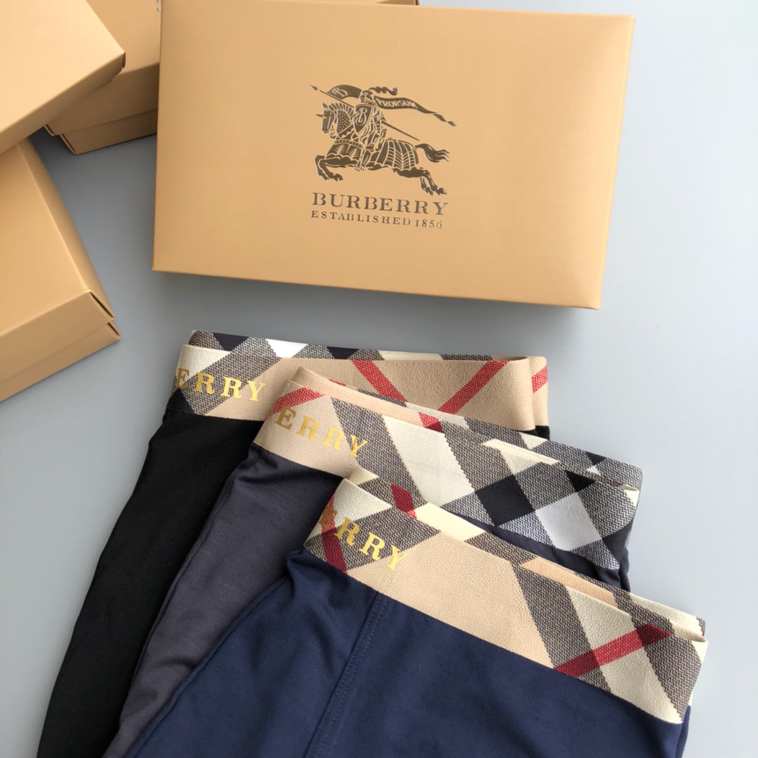 Burberry Modal Men's Boxer Briefs - 3-Piece Box