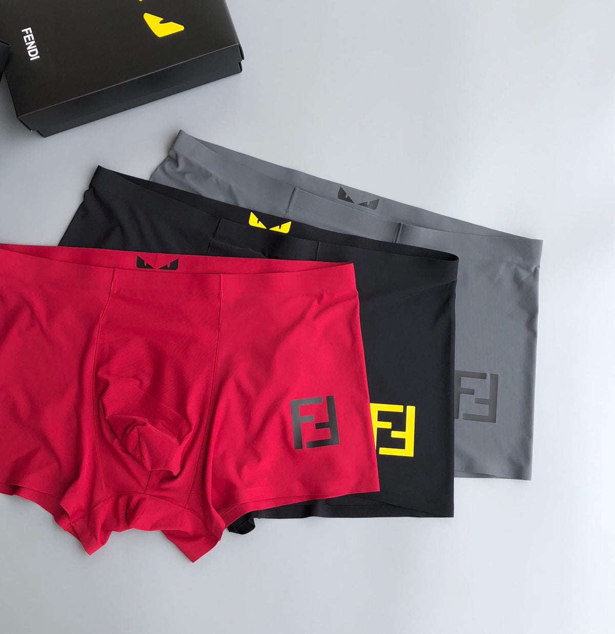Fendi Milk-Silk Men's Boxer Briefs - 3-Piece Box