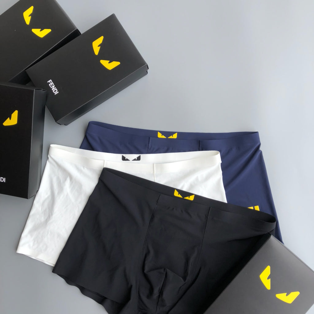 Fendi Milk-Silk Men's Boxer Briefs - 3-Piece Box