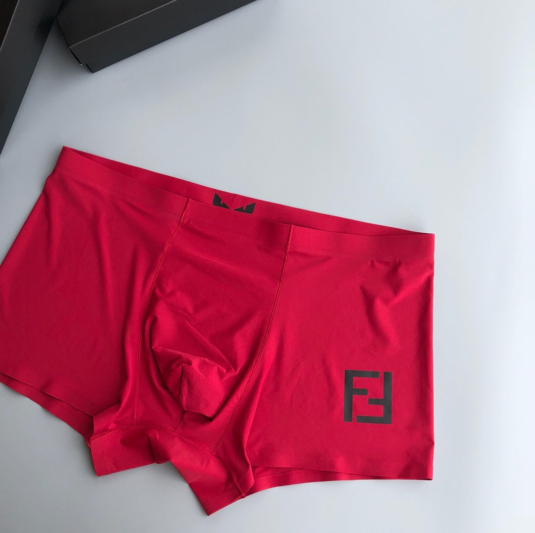 Fendi Goat-milk silk Small Eye Details Men's Boxer Briefs - 3-Piece Box