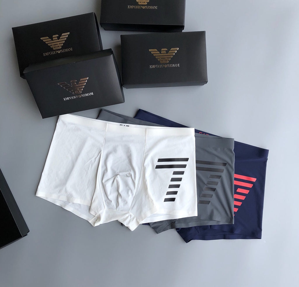 Armani Milk-Silk Men's Boxer Briefs - 3-Piece Box