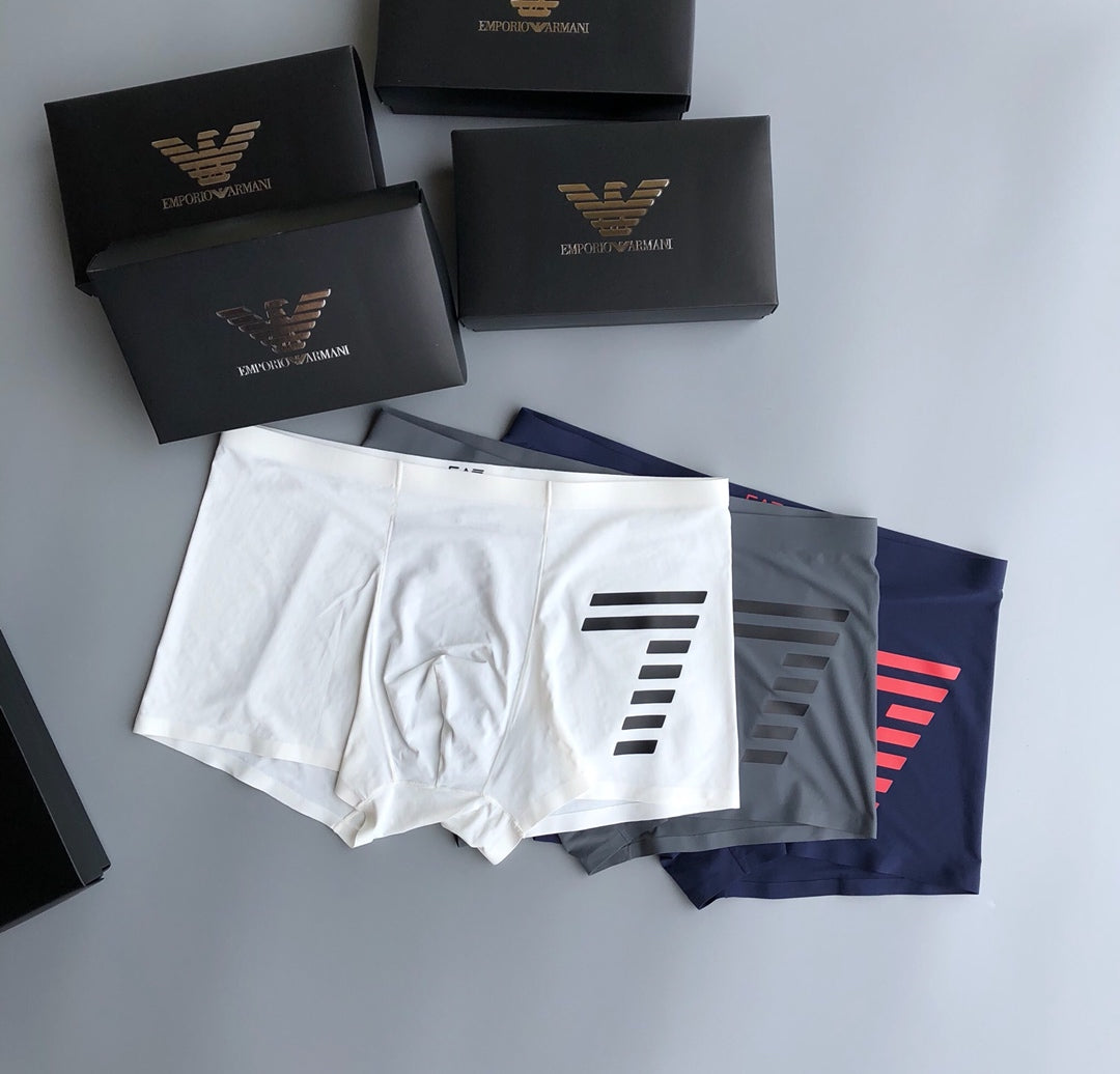 Armani Milk-Silk Men's Boxer Briefs - 3-Piece Box