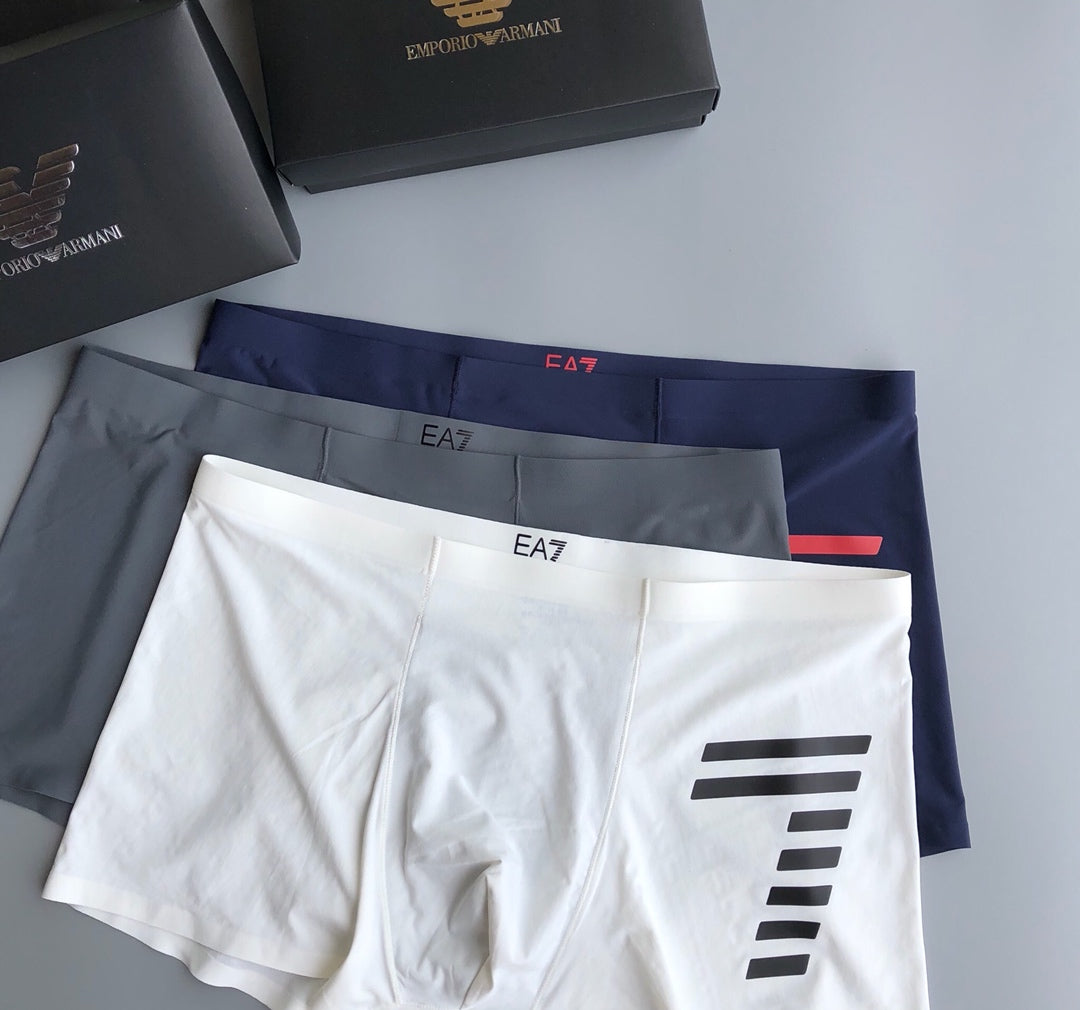Armani Milk-Silk Men's Boxer Briefs - 3-Piece Box