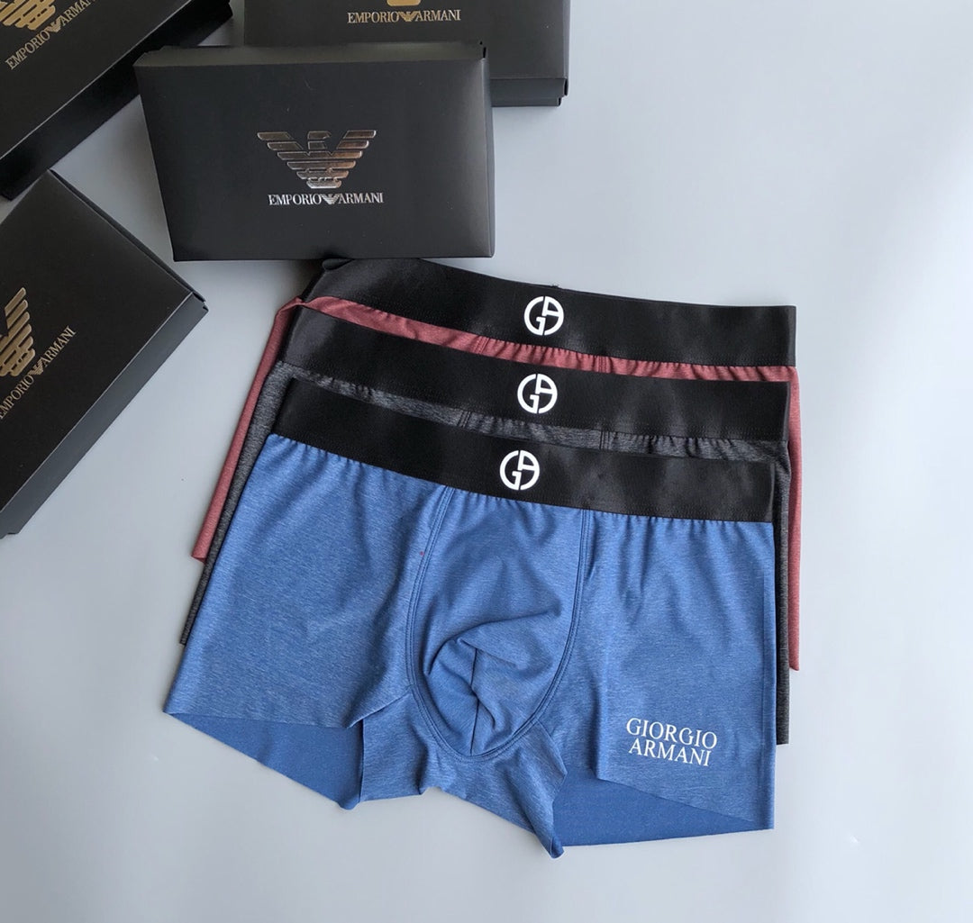 Armani Ice-Silk Men's Boxer Briefs - 3-Piece Box