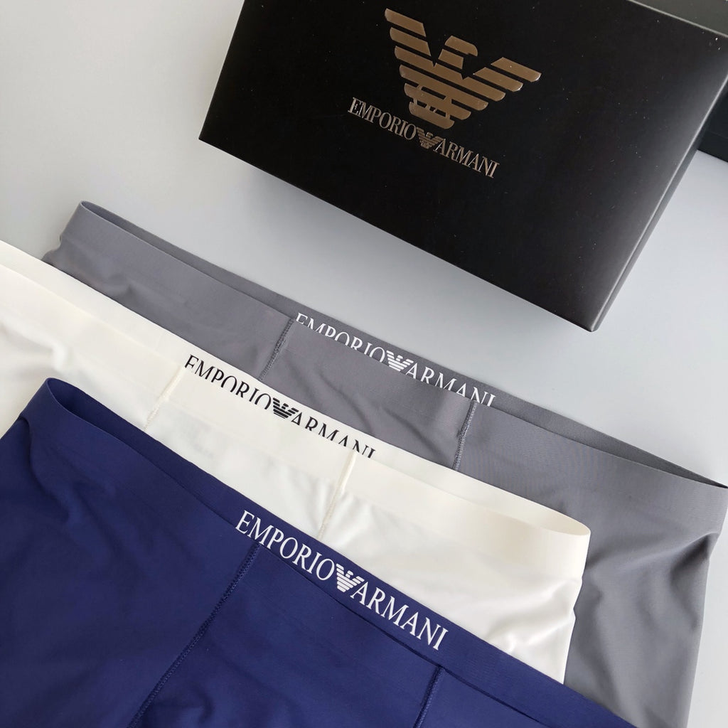 Emporio Armani Milk-Silk Short Socks - 3-Pair Pack