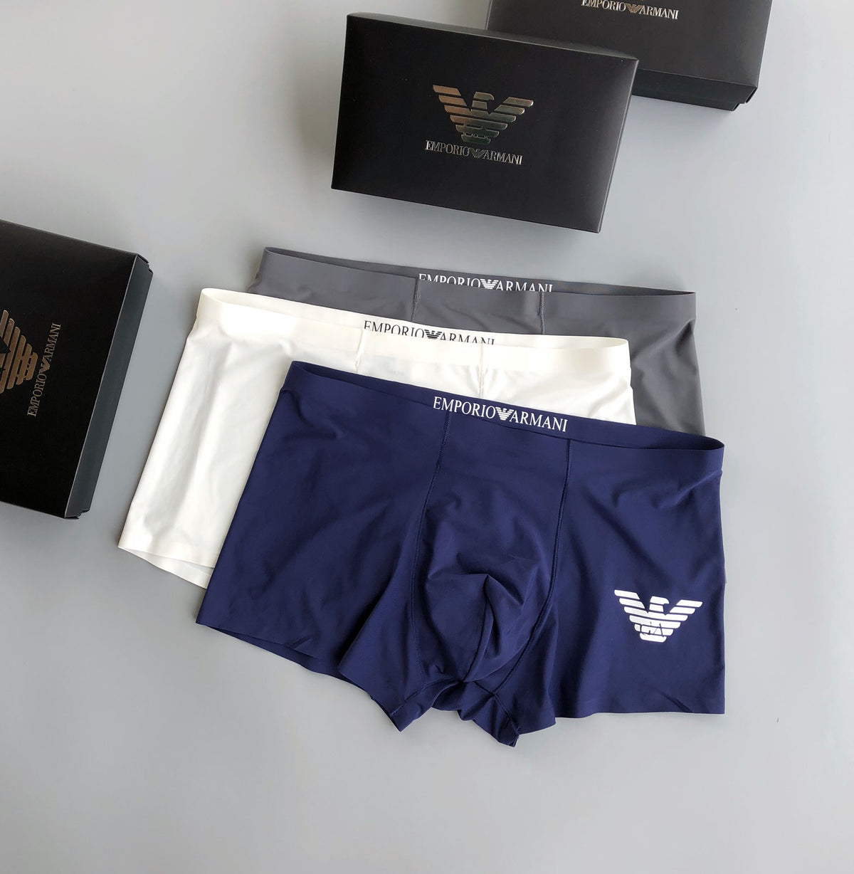 Emporio Armani Milk-Silk Short Socks - 3-Pair Pack