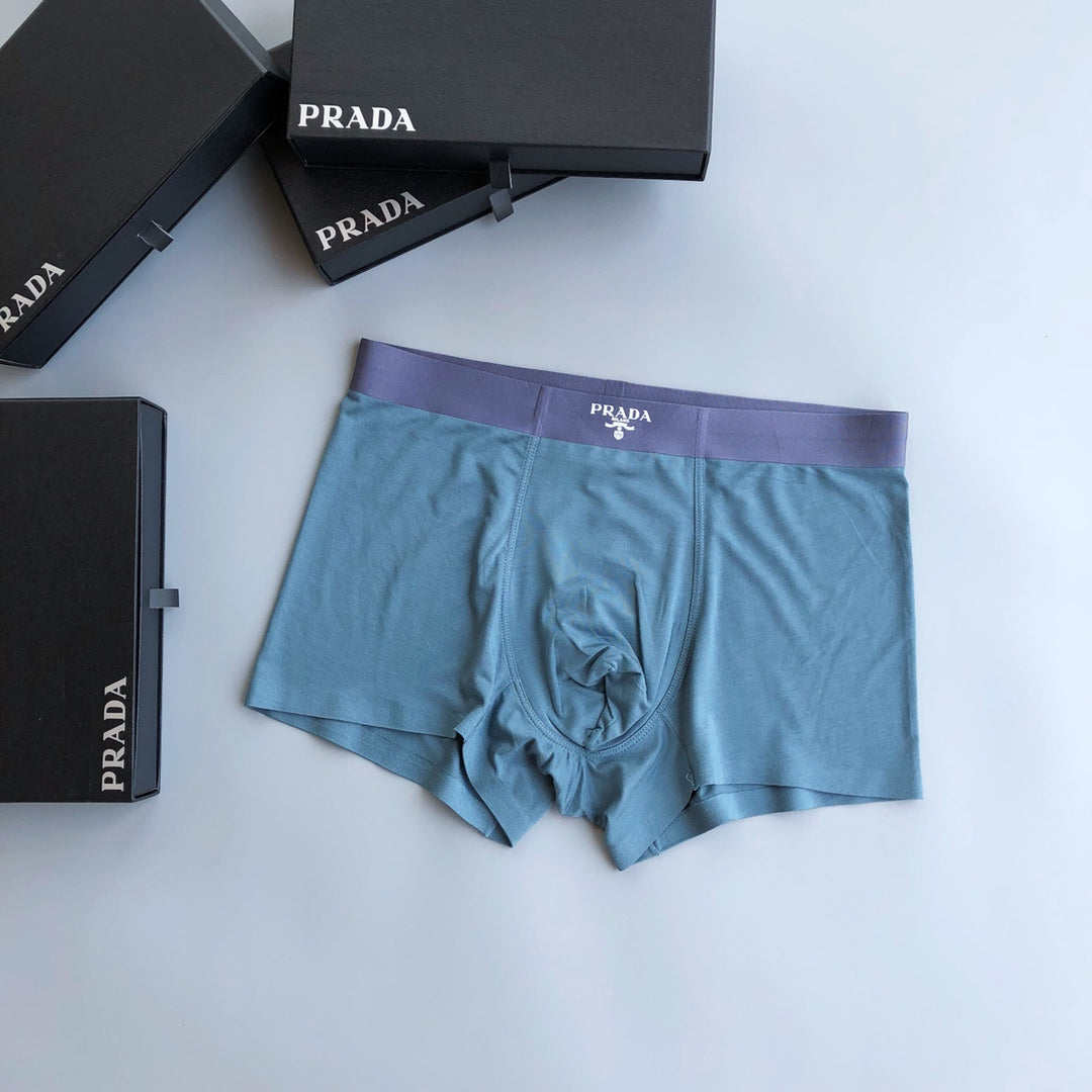 Prada Small Triangle Details Men's Boxer Briefs - 3-Piece Box