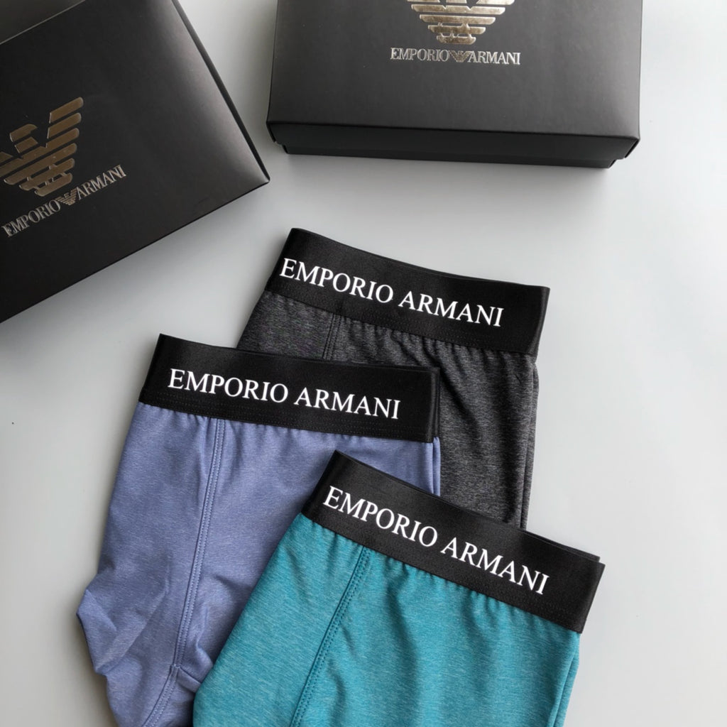 Armani Ice-Silk Men's Boxer Briefs - 3-Piece Box