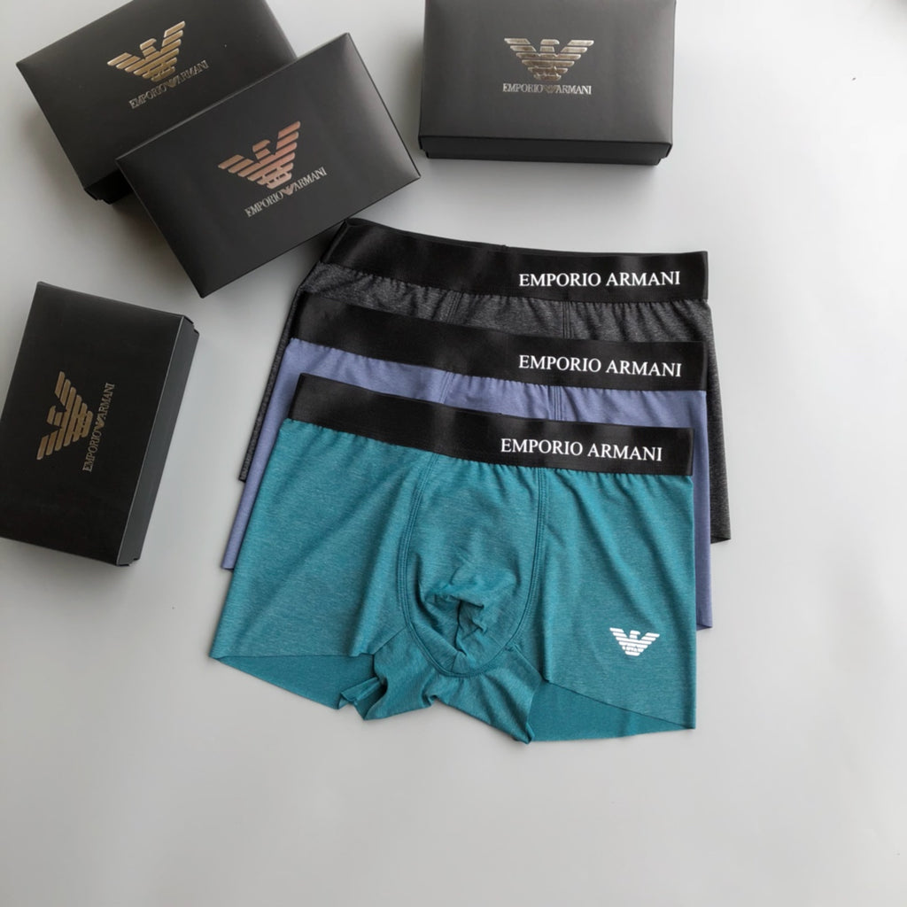 Armani Ice-Silk Men's Boxer Briefs - 3-Piece Box