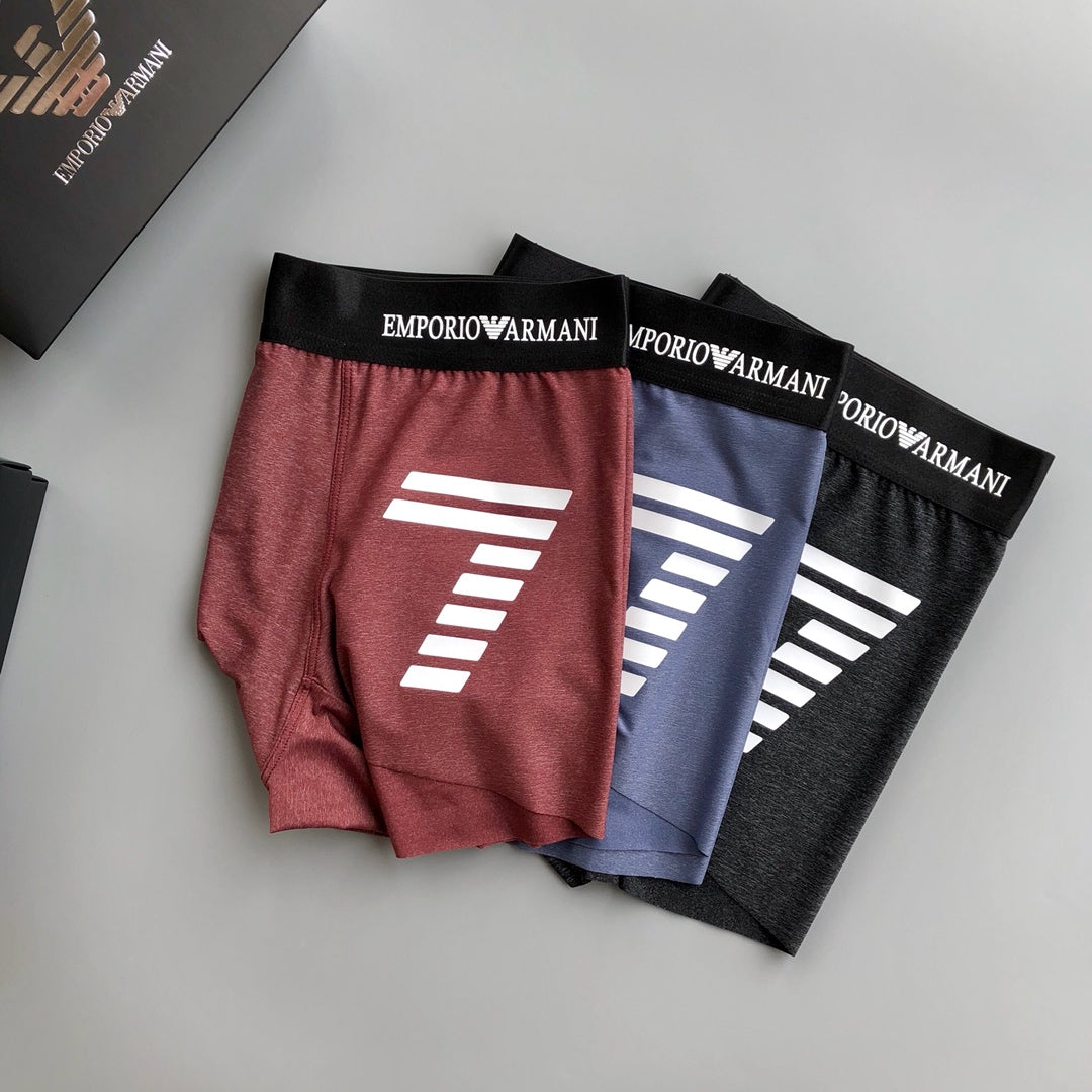 Emporio Armani Ice-Silk Men's Boxer Briefs - 3-Piece Box