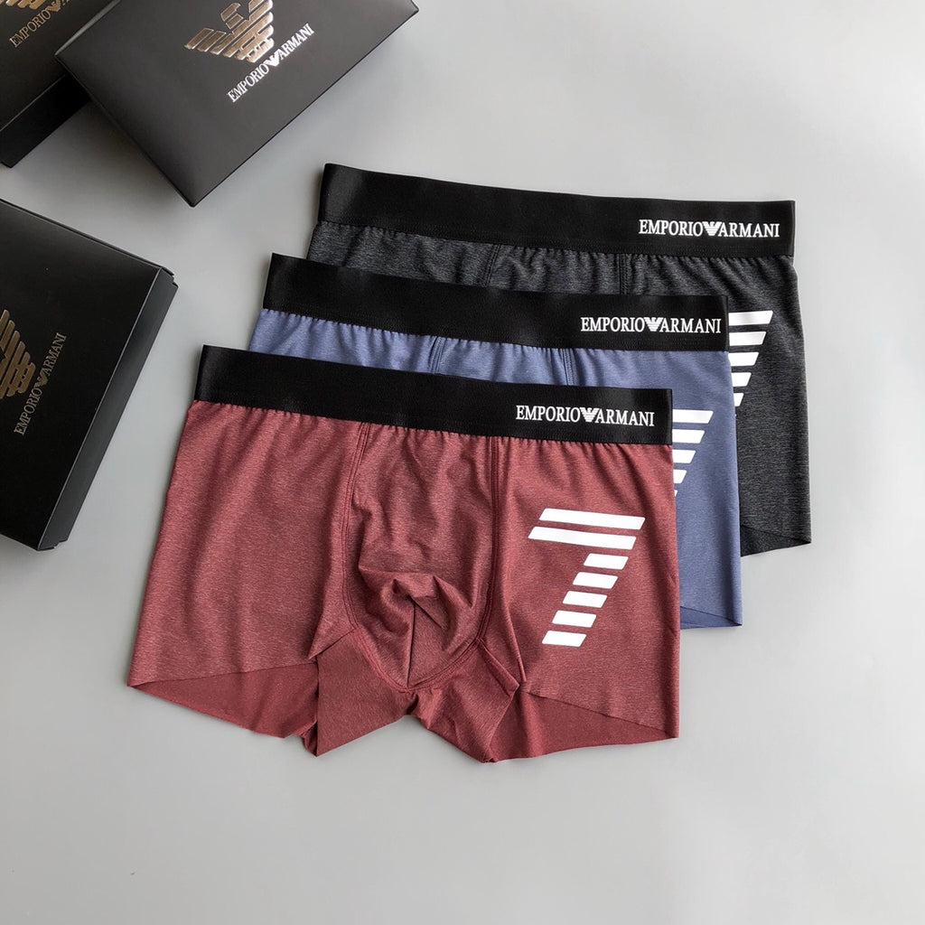 Emporio Armani Ice-Silk Men's Boxer Briefs - 3-Piece Box