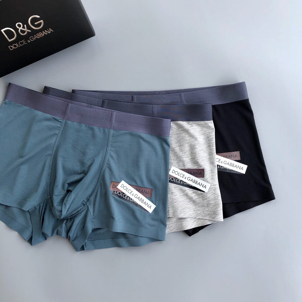 Dolce & Gabbana Modal Men's Boxer Briefs - 3-Piece Box