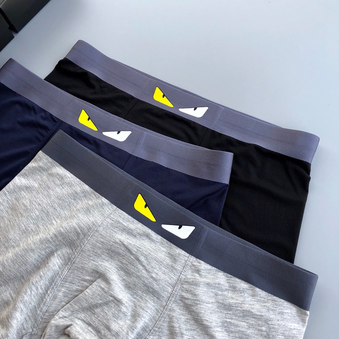 Fendi Modal Men's Boxer Briefs - 3-Piece Box