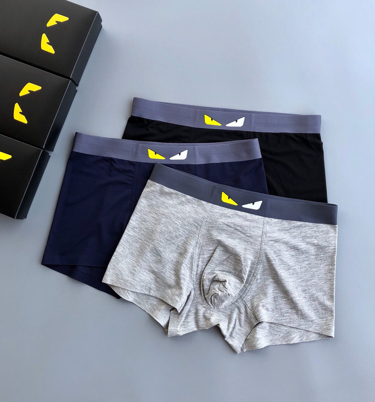 Fendi Modal Men's Boxer Briefs - 3-Piece Box