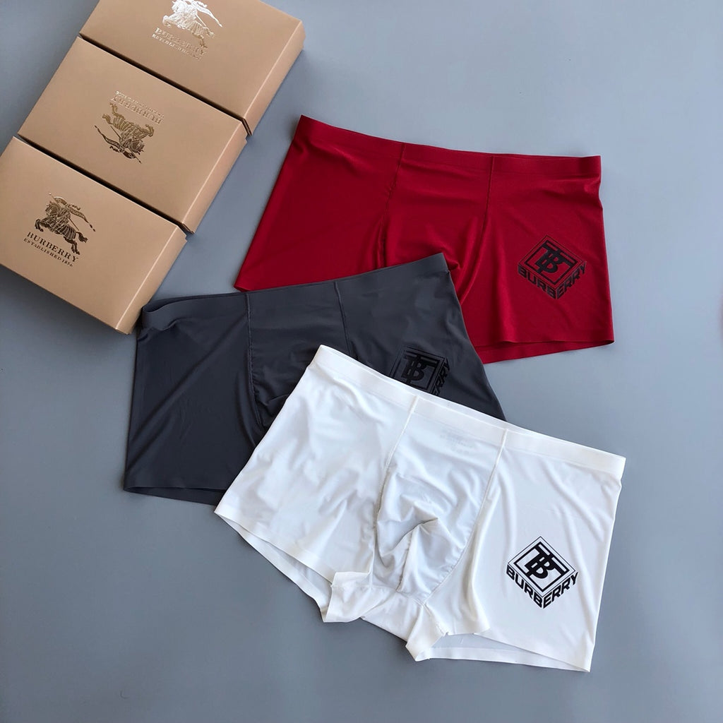 Burberry Milk-Silk Men's Boxer Briefs - 3-Piece Box