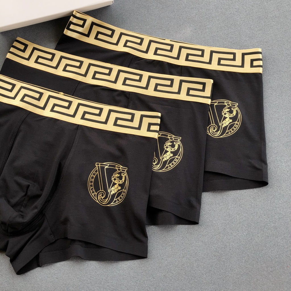 Versace Modal Men's Boxer Briefs - 3-Piece Box