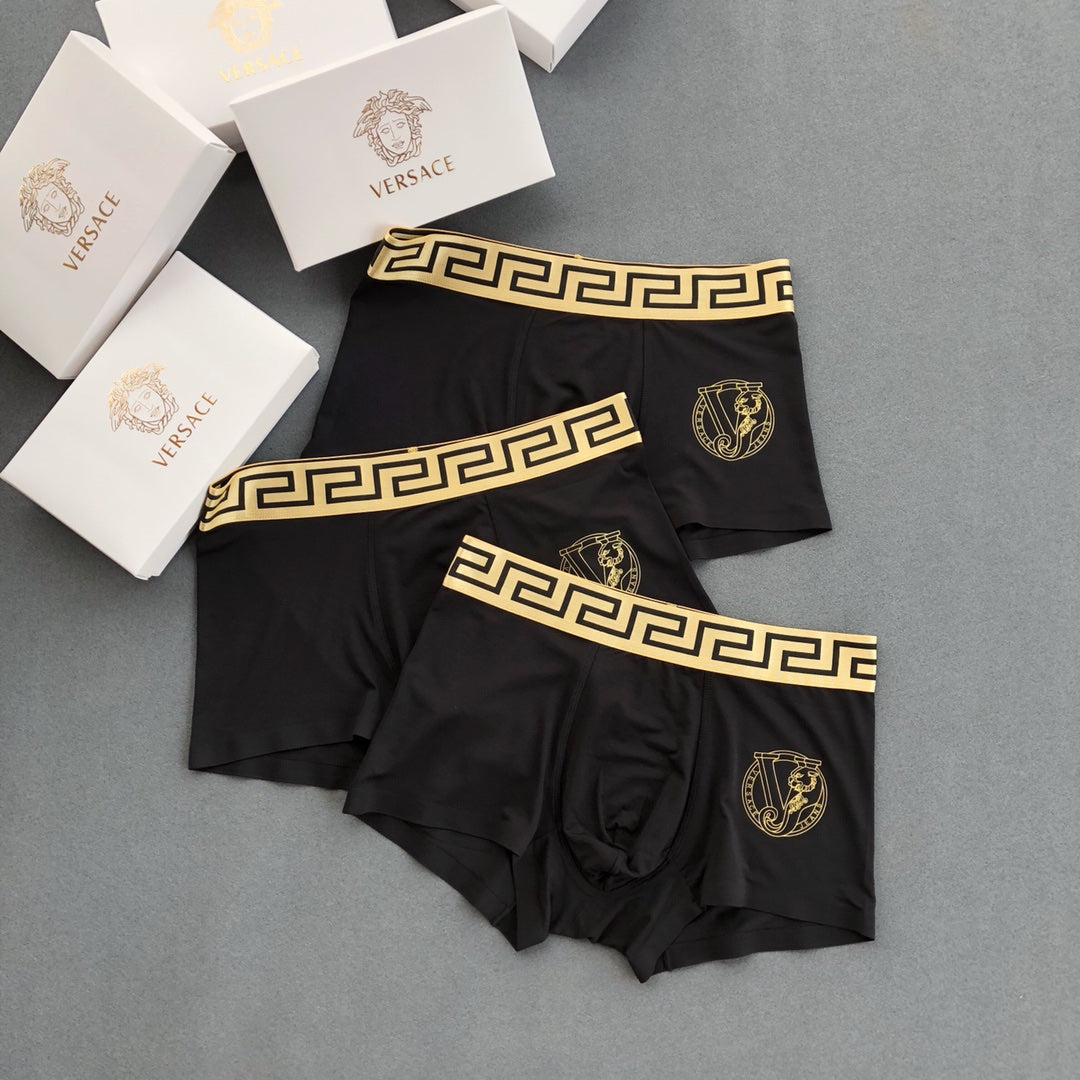 Versace Modal Men's Boxer Briefs - 3-Piece Box