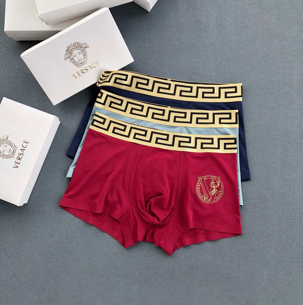 Versace Modal Men's Boxer Briefs - 3-Piece Box