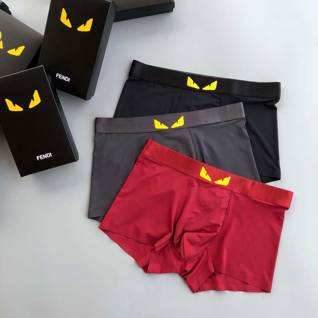 Fendi Ice-Silk Men's Boxer Briefs - 3-Piece Box
