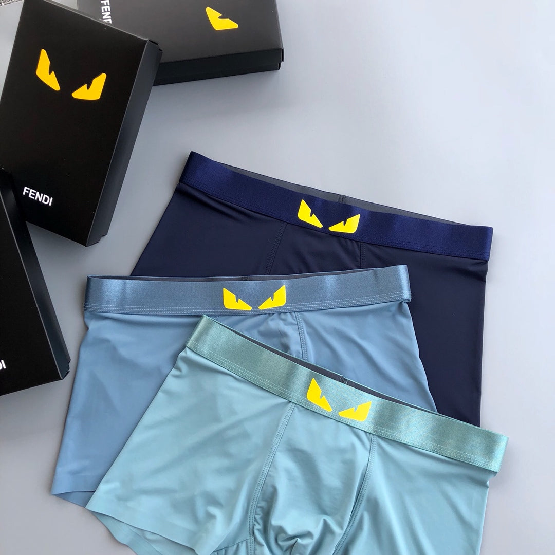 Fendi Ice-Silk Men's Boxer Briefs - 3-Piece Box