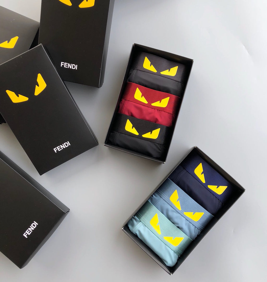 Fendi Ice-Silk Men's Boxer Briefs - 3-Piece Box