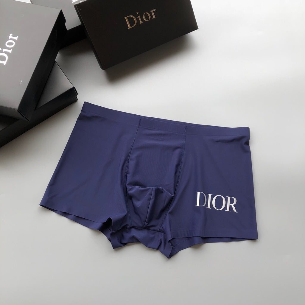 Dior Clean Wordmark Details Men's Boxer Briefs - 3-Piece Box