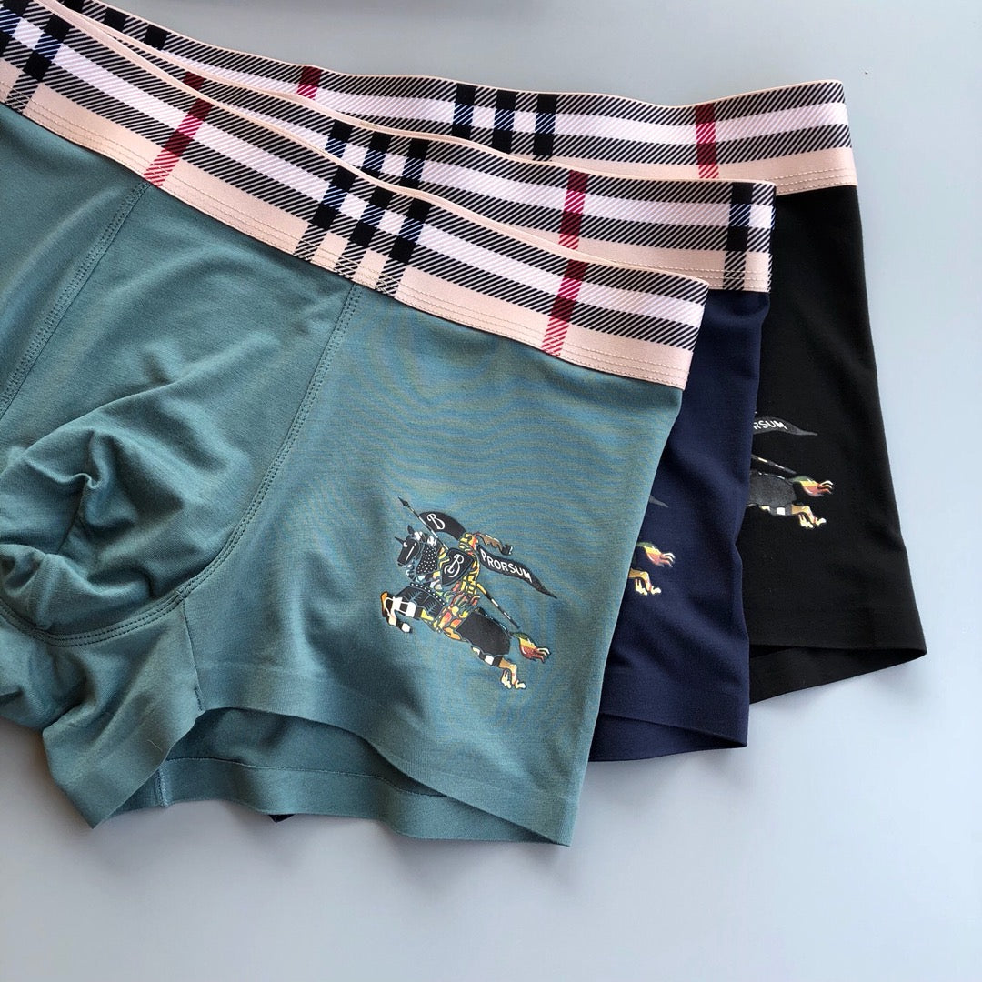 Burberry Modal Men's Boxer Briefs - 3-Piece Box