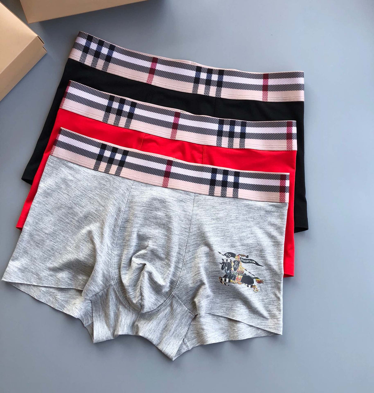 Burberry Modal Men's Boxer Briefs - 3-Piece Box