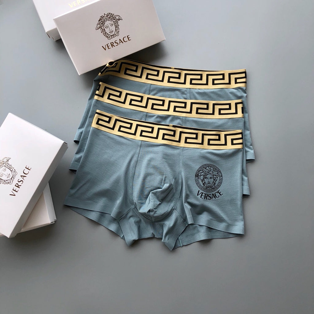 Versace Modal Men's Boxer Briefs - 3-Piece Box