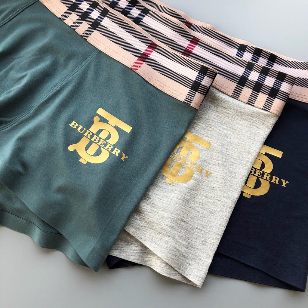 Burberry Monogram Accent Boxer Briefs 3-Piece Box Collection