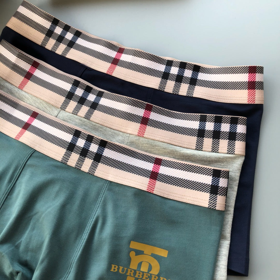 Burberry Monogram Accent Boxer Briefs 3-Piece Box Collection