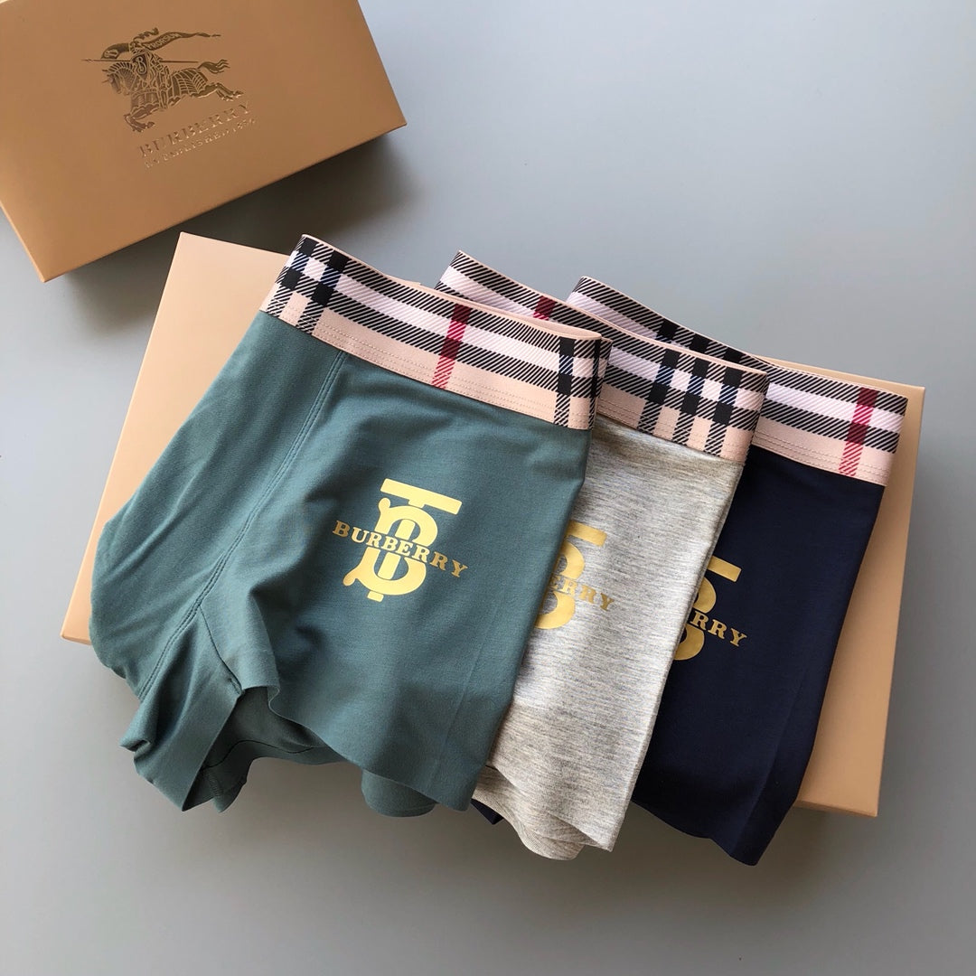 Burberry Modal Men's Boxer Briefs - 3-Piece Box