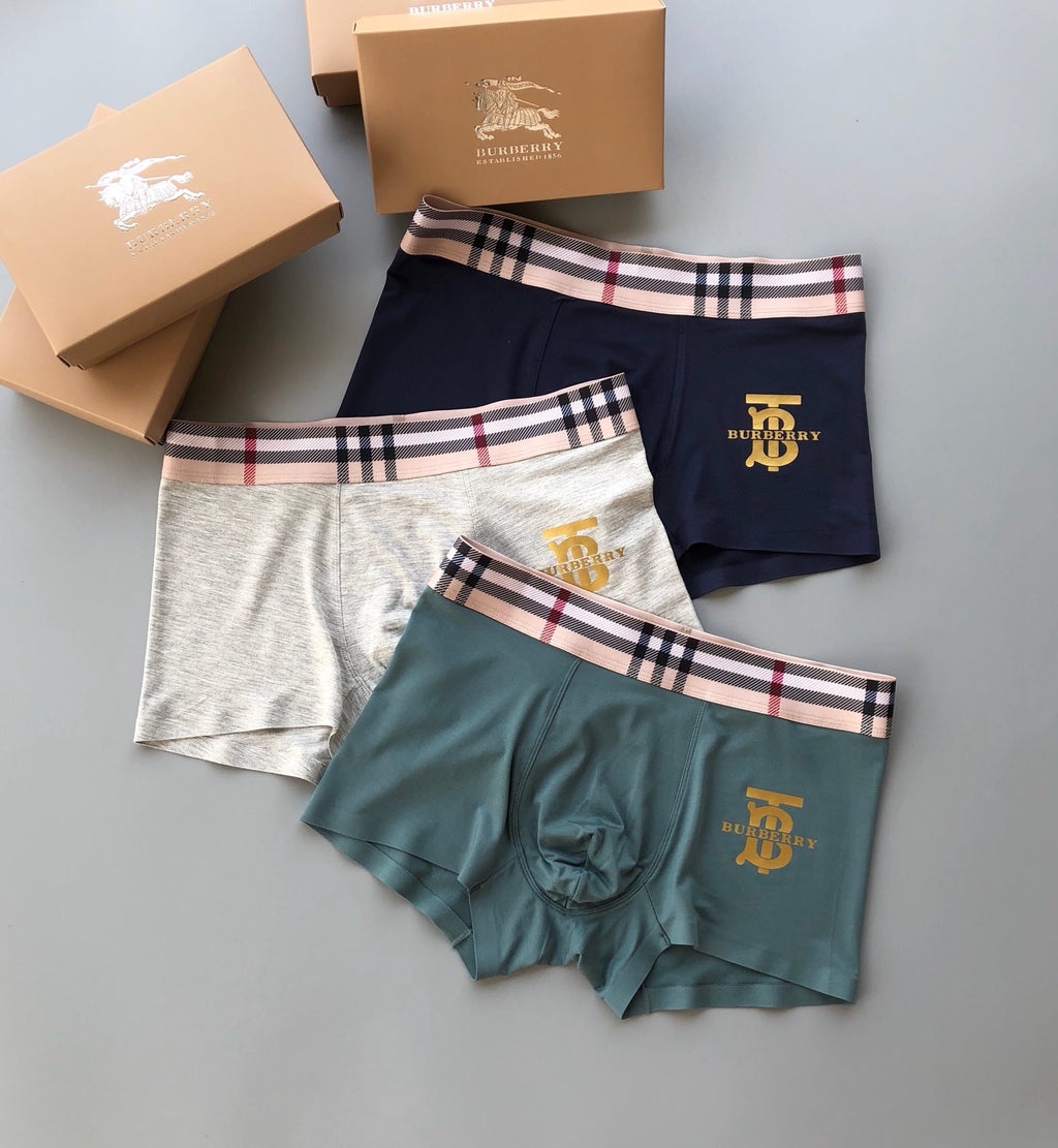 Burberry Modal Men's Boxer Briefs - 3-Piece Box