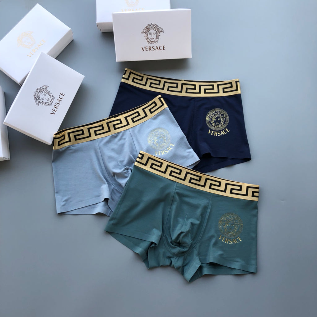 Versace Modal Men's Boxer Briefs - 3-Piece Box