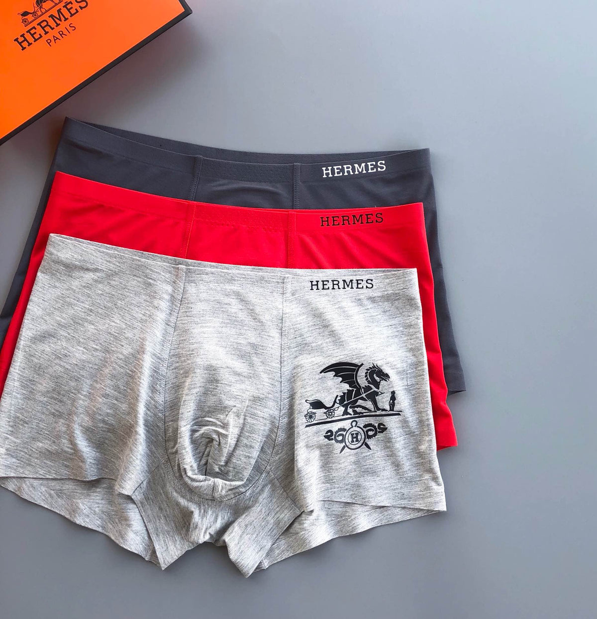 Hermes Modal Short Socks - 3-Pair Pack