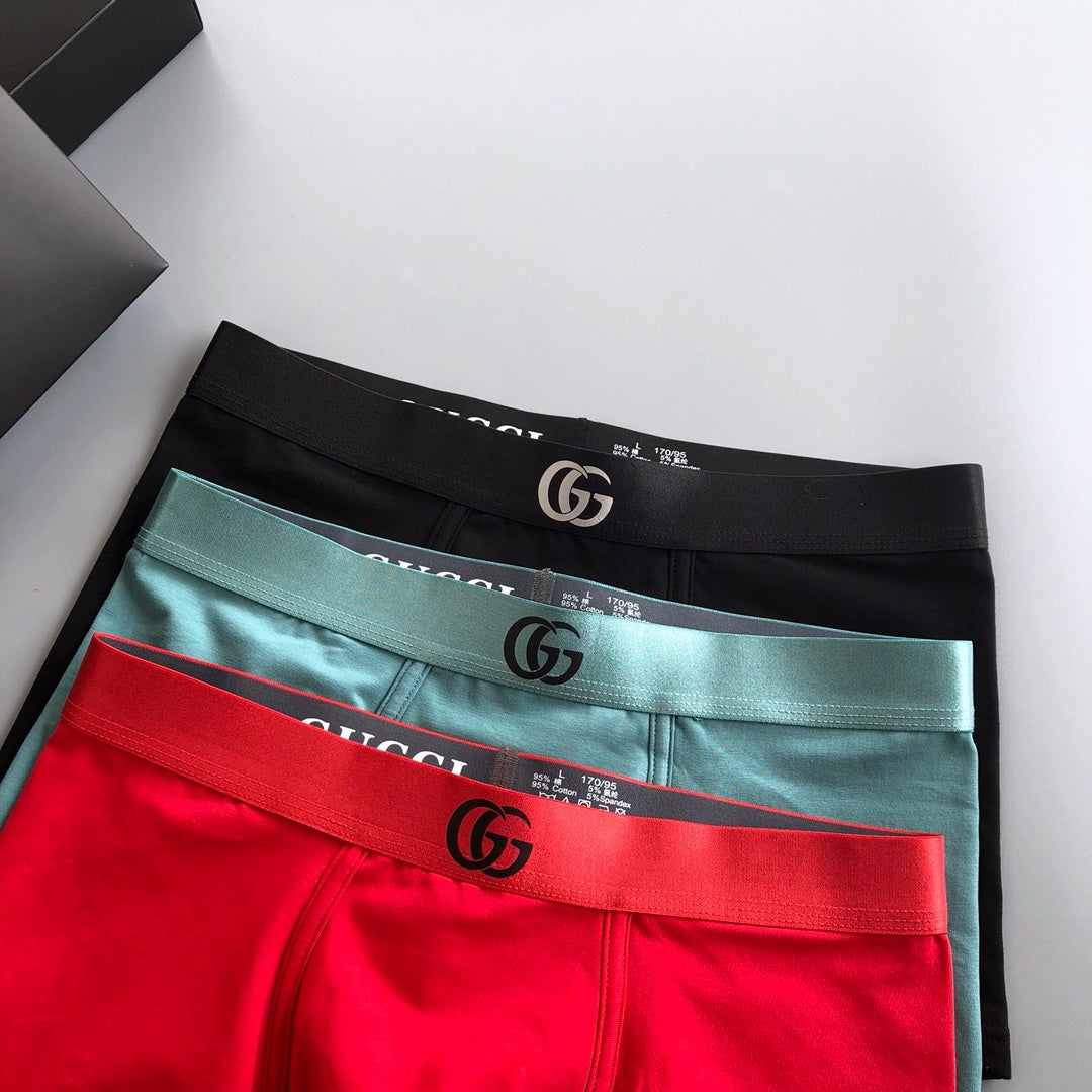 Gucci Cotton Men's Boxer Briefs - 3-Piece Box