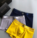 Gucci Contrast Waistbands And Understated Front Branding Men's Boxer Briefs - 3-Piece Box