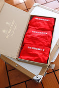 Burberry Modal-Blend Logo Detail Men's Boxer Briefs - 3-Piece Box