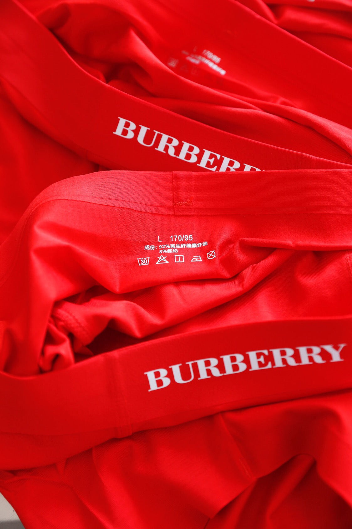 Burberry Check-Inspired Waistband Details Men's Boxer Briefs - 3-Piece Box
