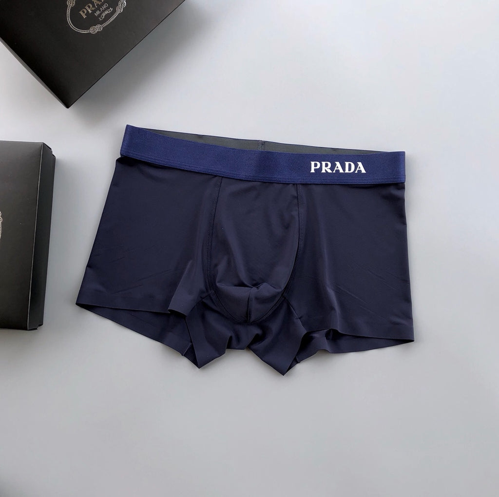 Prada Clean Logo Waistbands Men's Boxer Briefs - 3-Piece Box