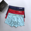 Prada Visible Branded Waistband Or Emblem Details Men's Boxer Briefs - 3-Piece Box