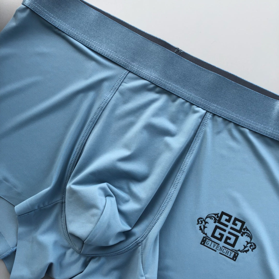 Givenchy Contrast Waistbands And Understated Front Branding Men's Boxer Briefs - 3-Piece Box