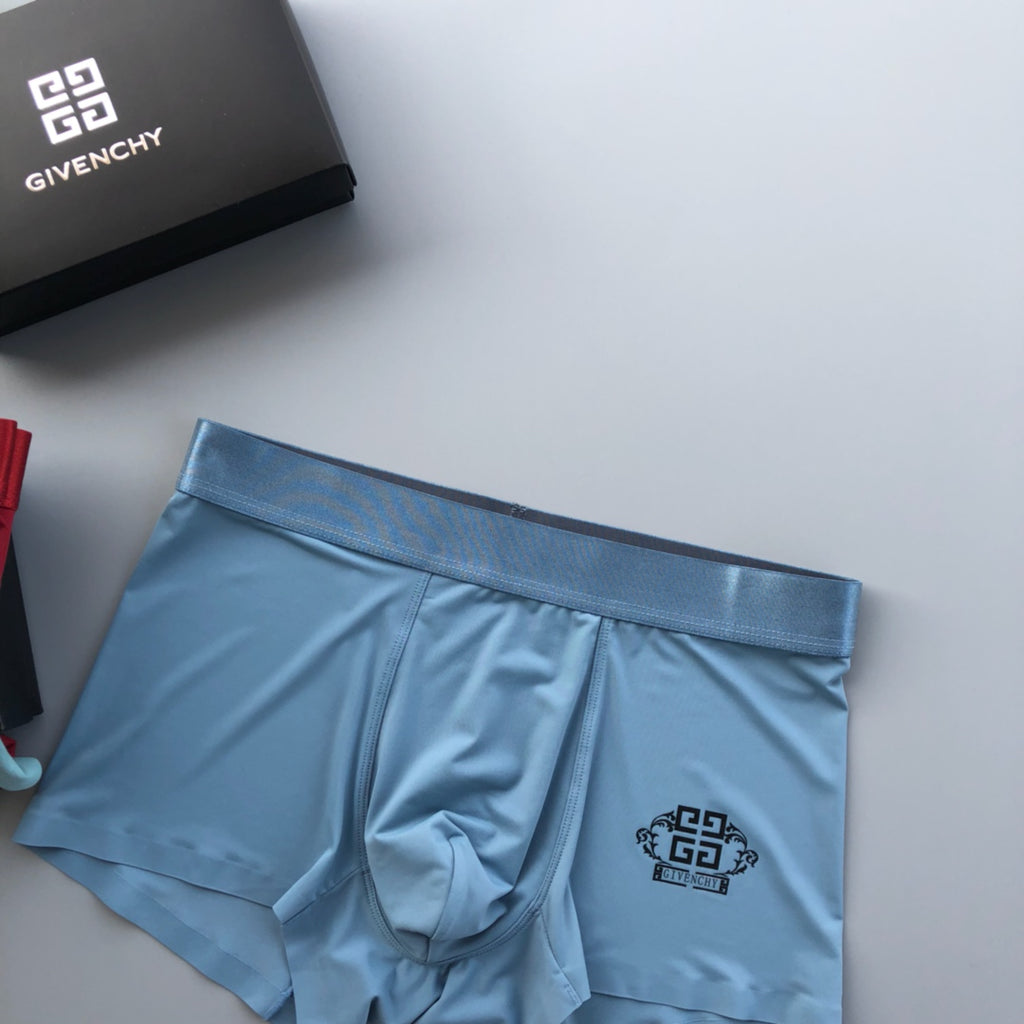 Givenchy Contrast Waistbands And Understated Front Branding Men's Boxer Briefs - 3-Piece Box
