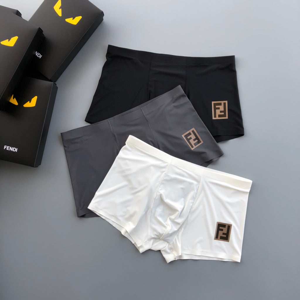 Fendi Milk-Silk Men's Boxer Briefs - 3-Piece Box