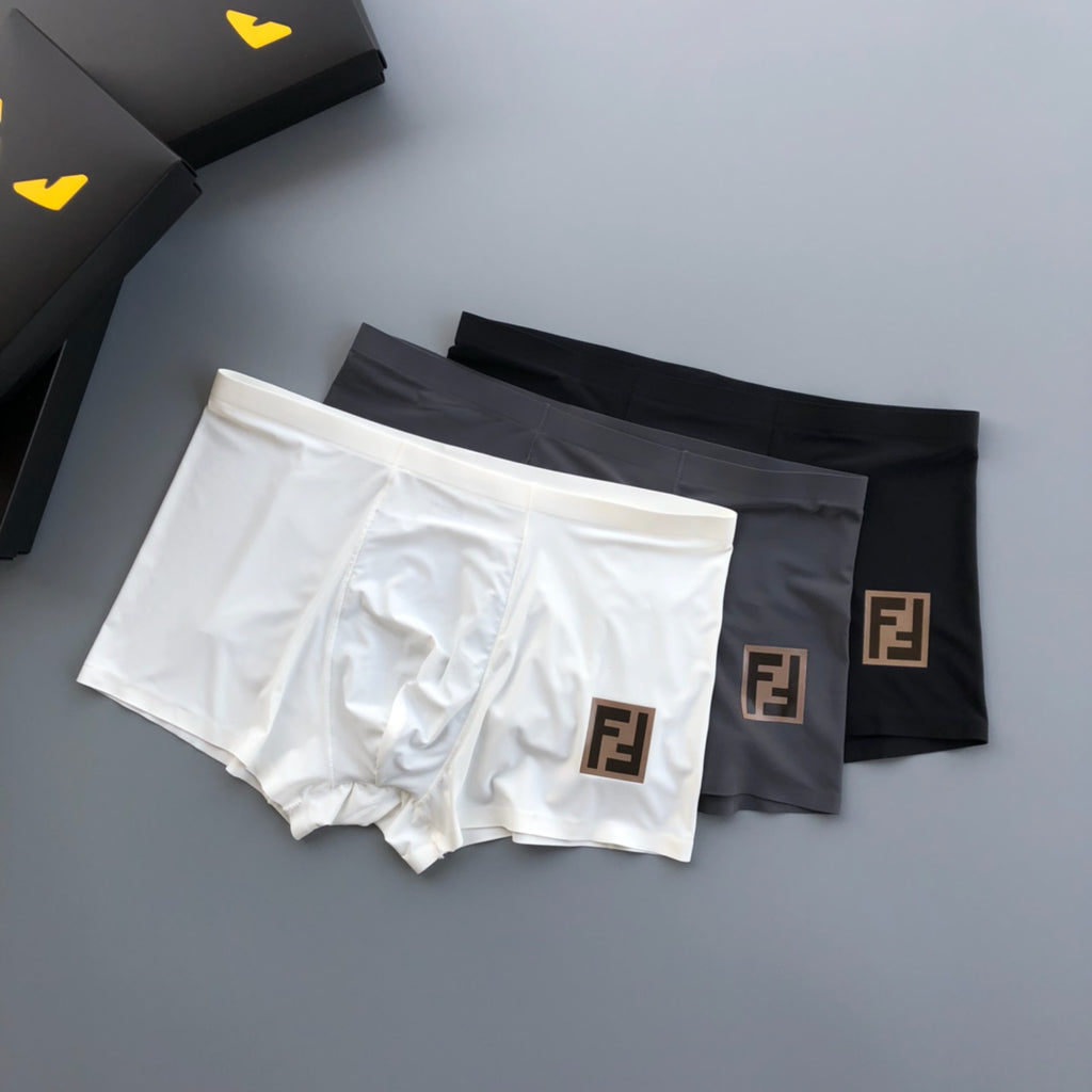 Fendi Milk-Silk Men's Boxer Briefs - 3-Piece Box