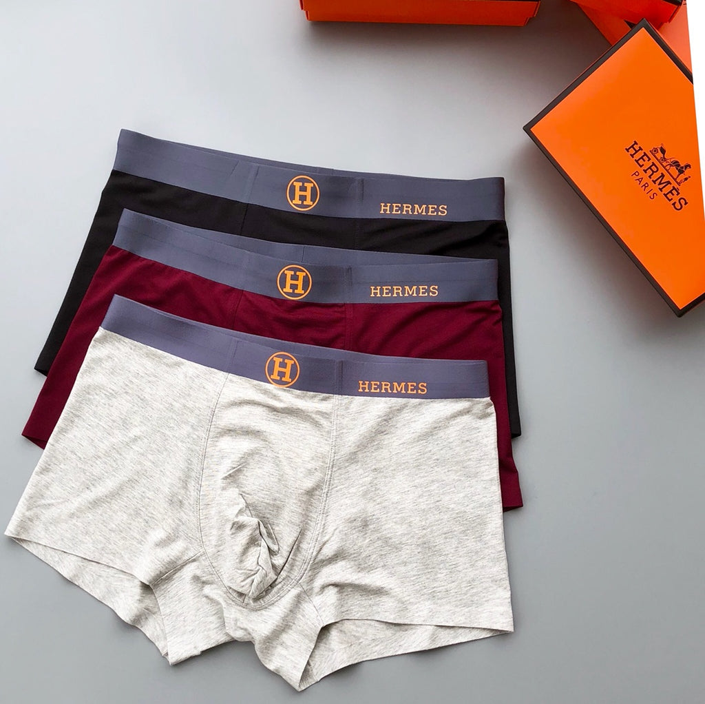 Hermes Modal Men's Boxer Briefs - 3-Piece Box