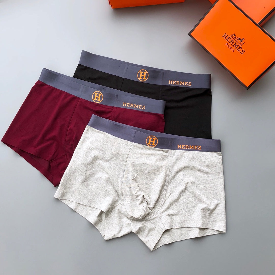 Hermes Modal Men's Boxer Briefs - 3-Piece Box