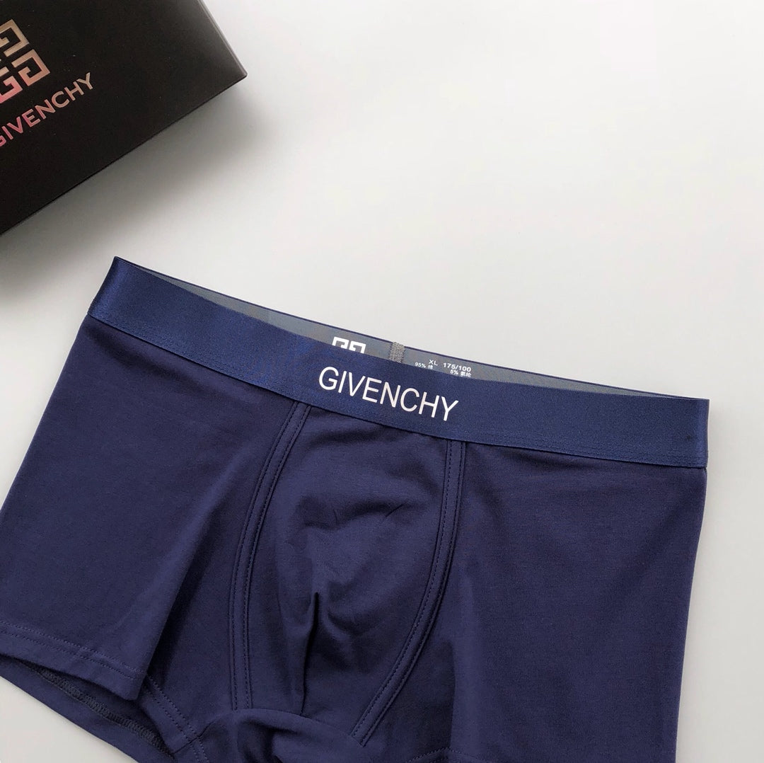 Givenchy Clean Logo Waistbands Men's Boxer Briefs - 3-Piece Box