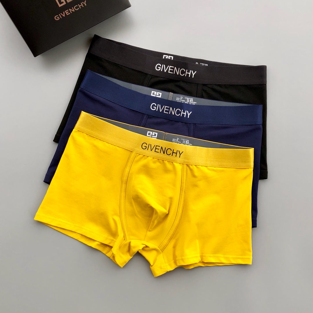 Givenchy Cotton Men's Boxer Briefs - 3-Piece Box - Sizes L-XXXL